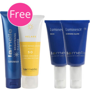 Lamelle Luminesce Rich Promo Free Cleanser & Helase SPF50
